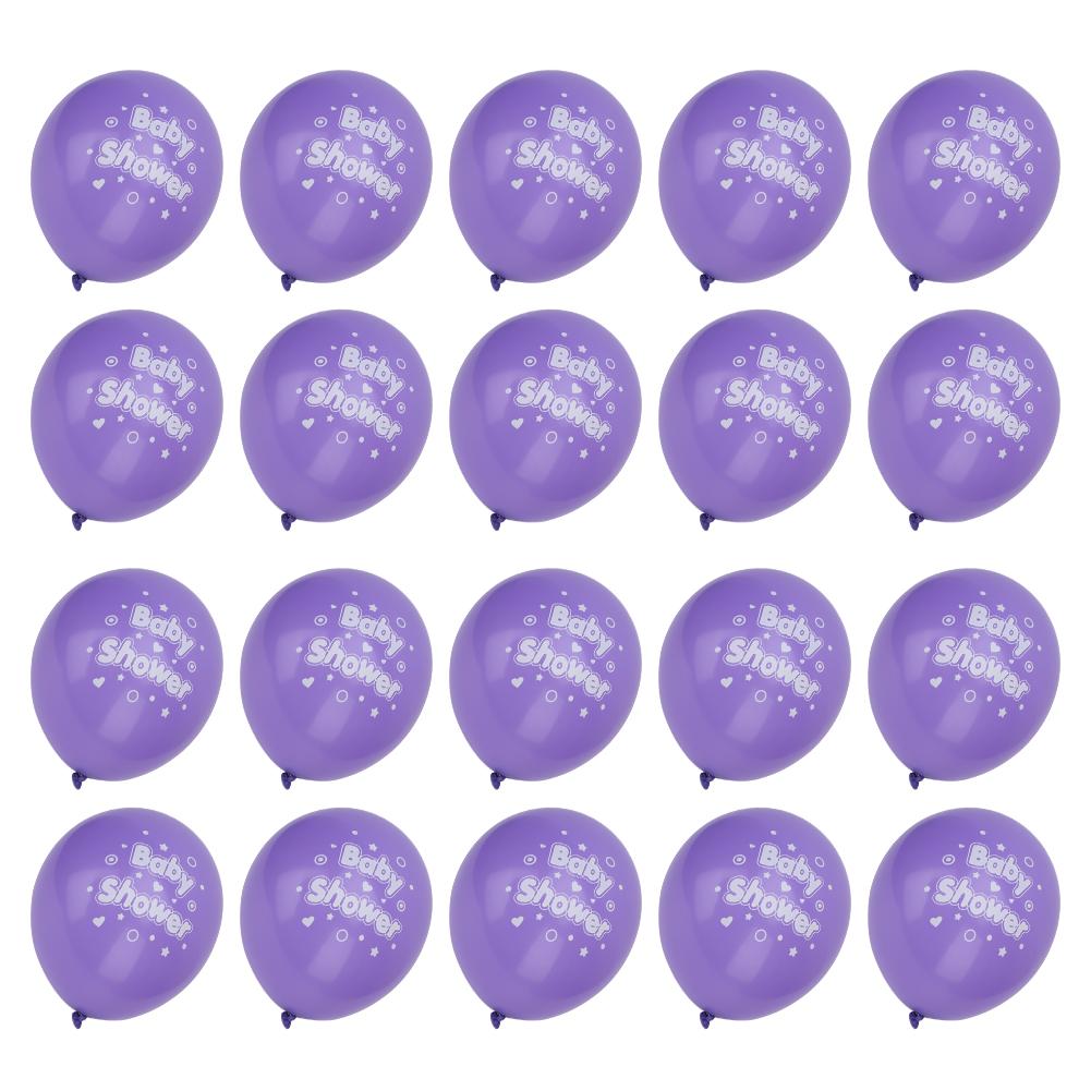 20pcs 12in Latex Balloons Letter Printed Baby Shower Birthday Party Favors Supply