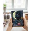 Cat Moon Leather Journal: Vintage Look Grimoire Book of Shadows