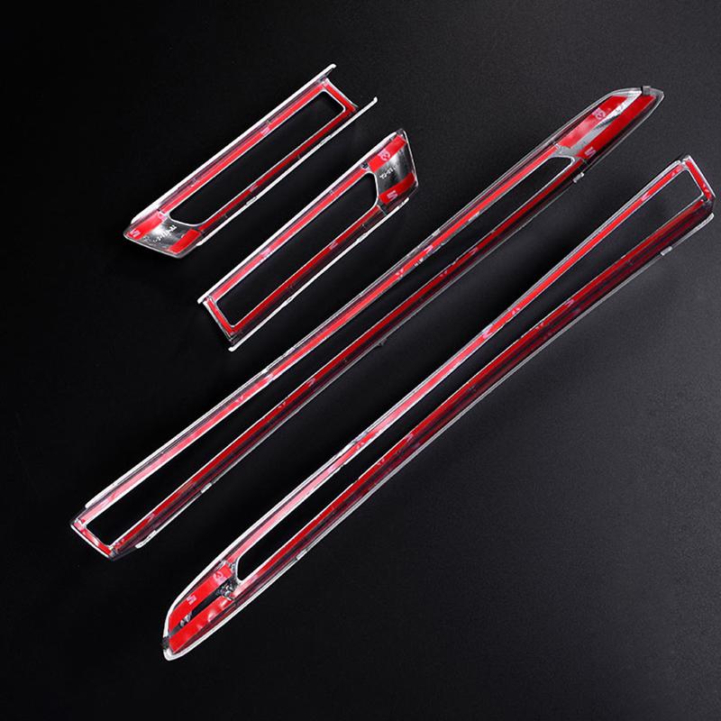 Car Accessories Rear Fog Lamp Frame Decoration Cover Trim Strips For Porsche Macan 2014-2017 Auto Exterior Decals