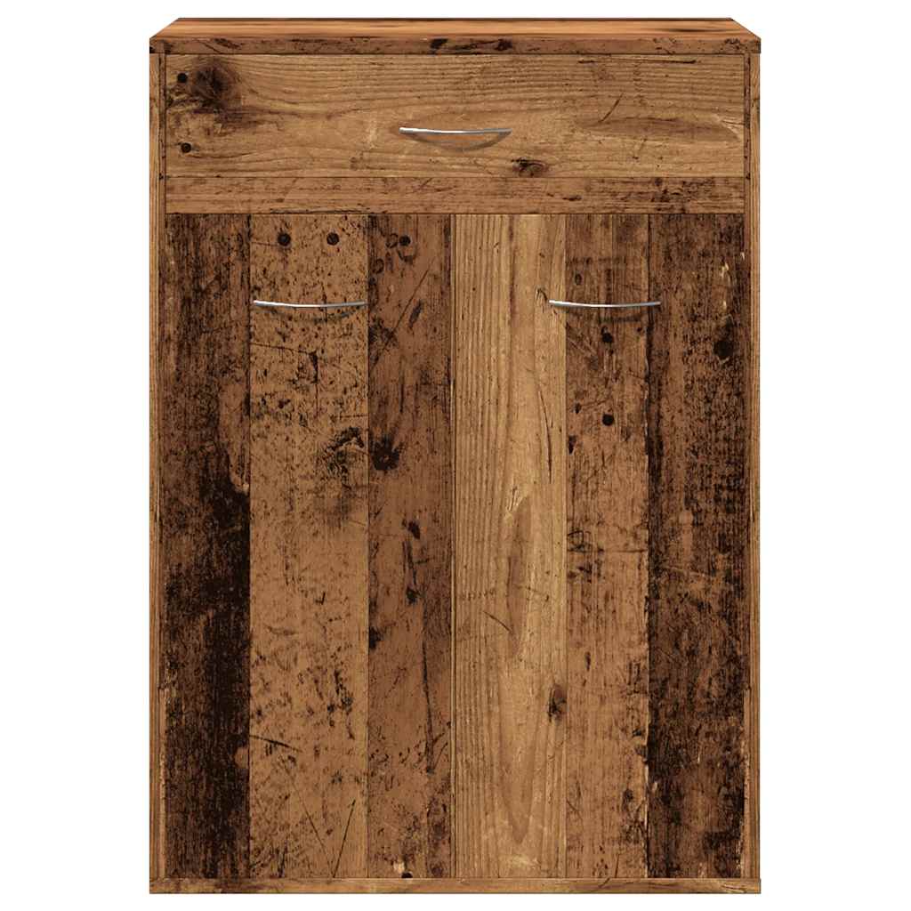 Shoe Cabinet with Rustic Wood Look 60 x 35 x 84 cm Engineered Wood