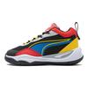 Puma Playmaker AC PS Comfortable Sports Durable Breathable Low Top Casual Shoes Kids Sneaker Black Blue 387354-07