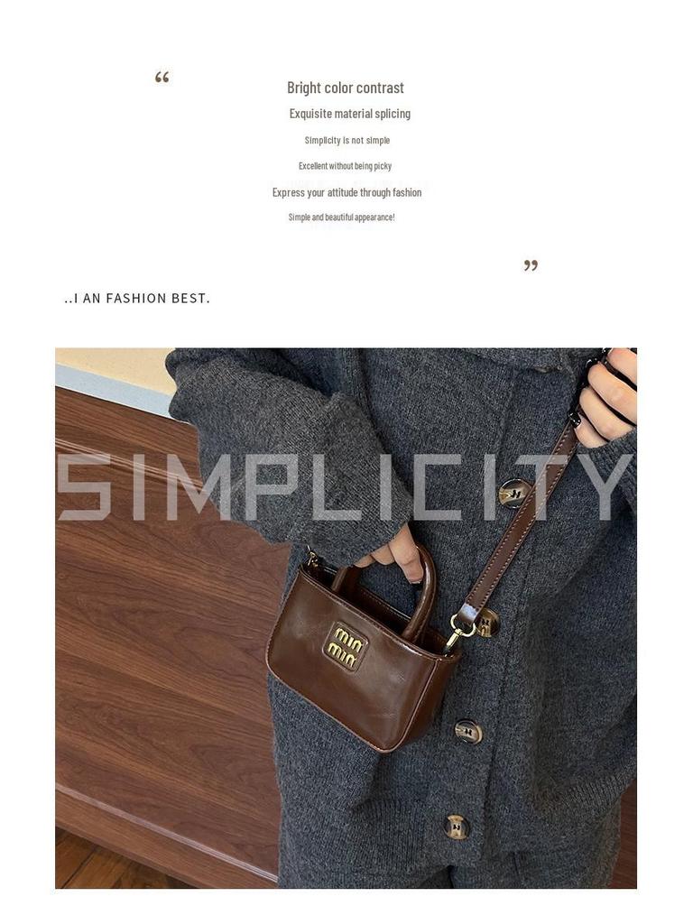 2025 Children's Retro Oil Leather Crossbody & Coin Purse: European & American Fashion for Girls