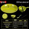 Melamine Verdeeld Maaltijdblad