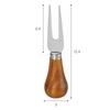Stainless Steel & Wood Butter Knife 3-Piece Set (Butter Knife, (Blade) Knife, and Even a Fork)