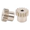 2Pcs RC Motor Gear Set M0.6 16T Precise Fit Low Noise Steel Pinion Motor Gears for 1/12 1/16 Remote 