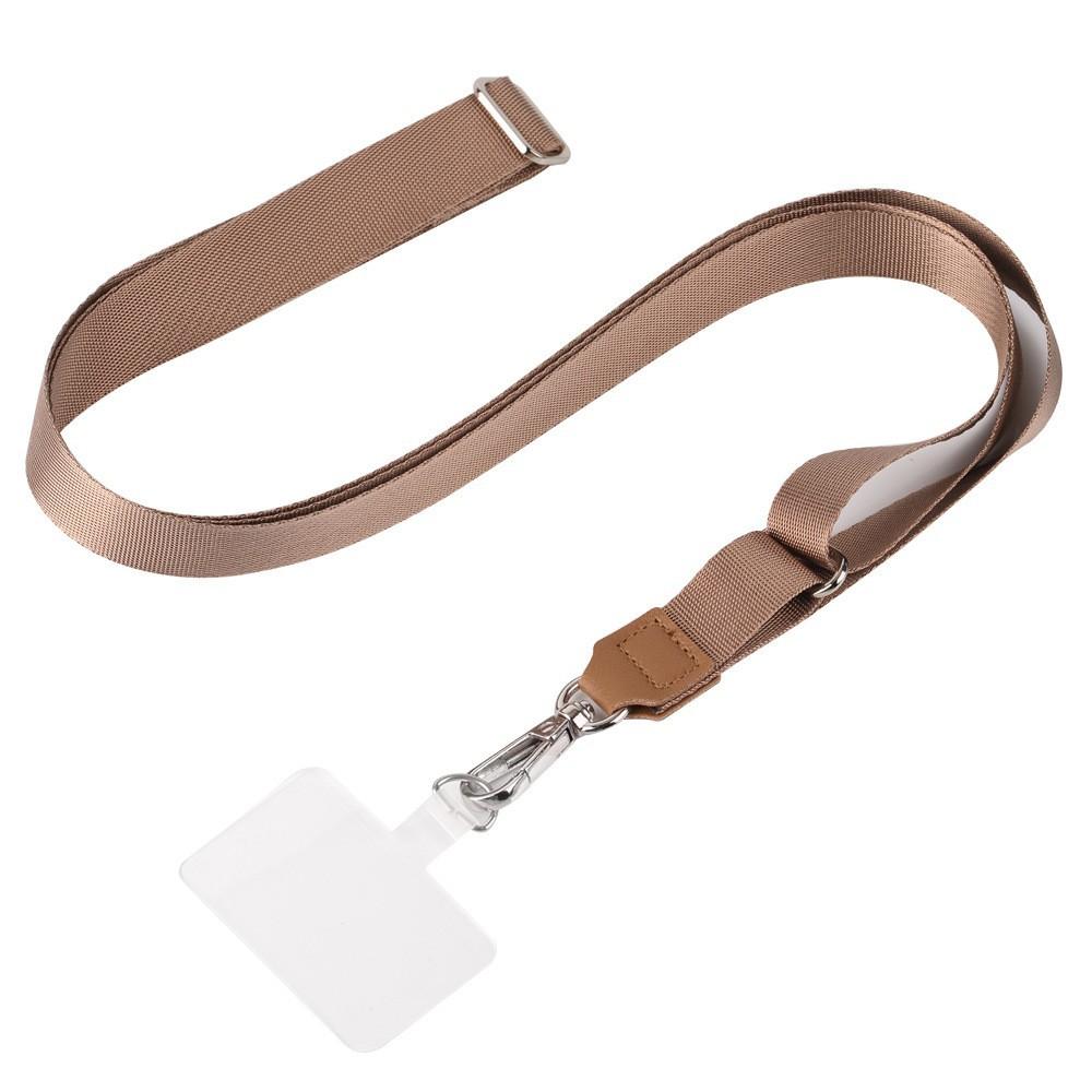 Mobile Phone Hanging Rope Adjustable Neck Hanging Rope Flat Rope Strap Fixed Clip Anti Loss Mobile Phone Hanging Rope Crossbody