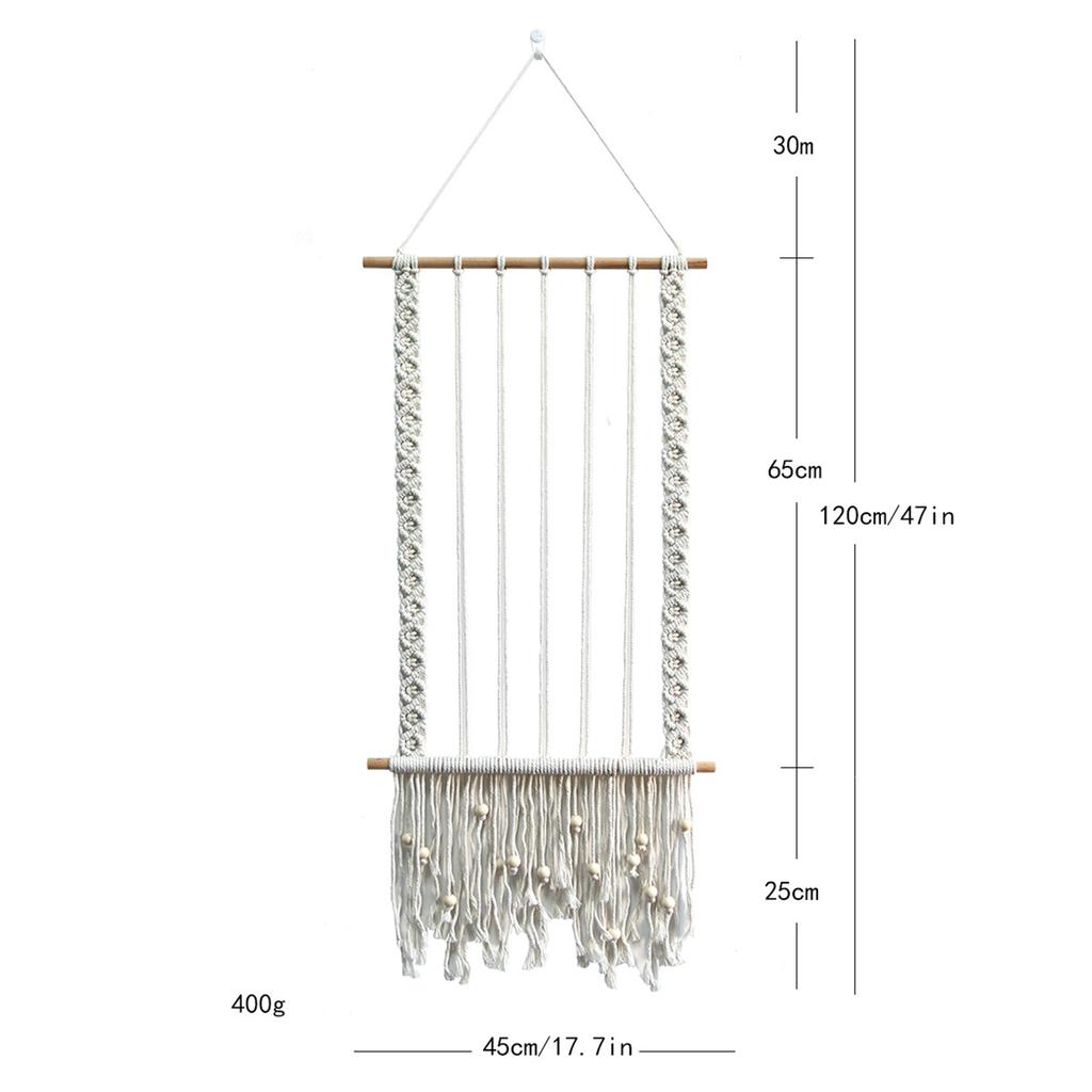 Picture Frames Decoration Hanging Photo Display Boho Macrame Wall Decor Picture Organizer for Teen Girls Cafe Bedroom Women