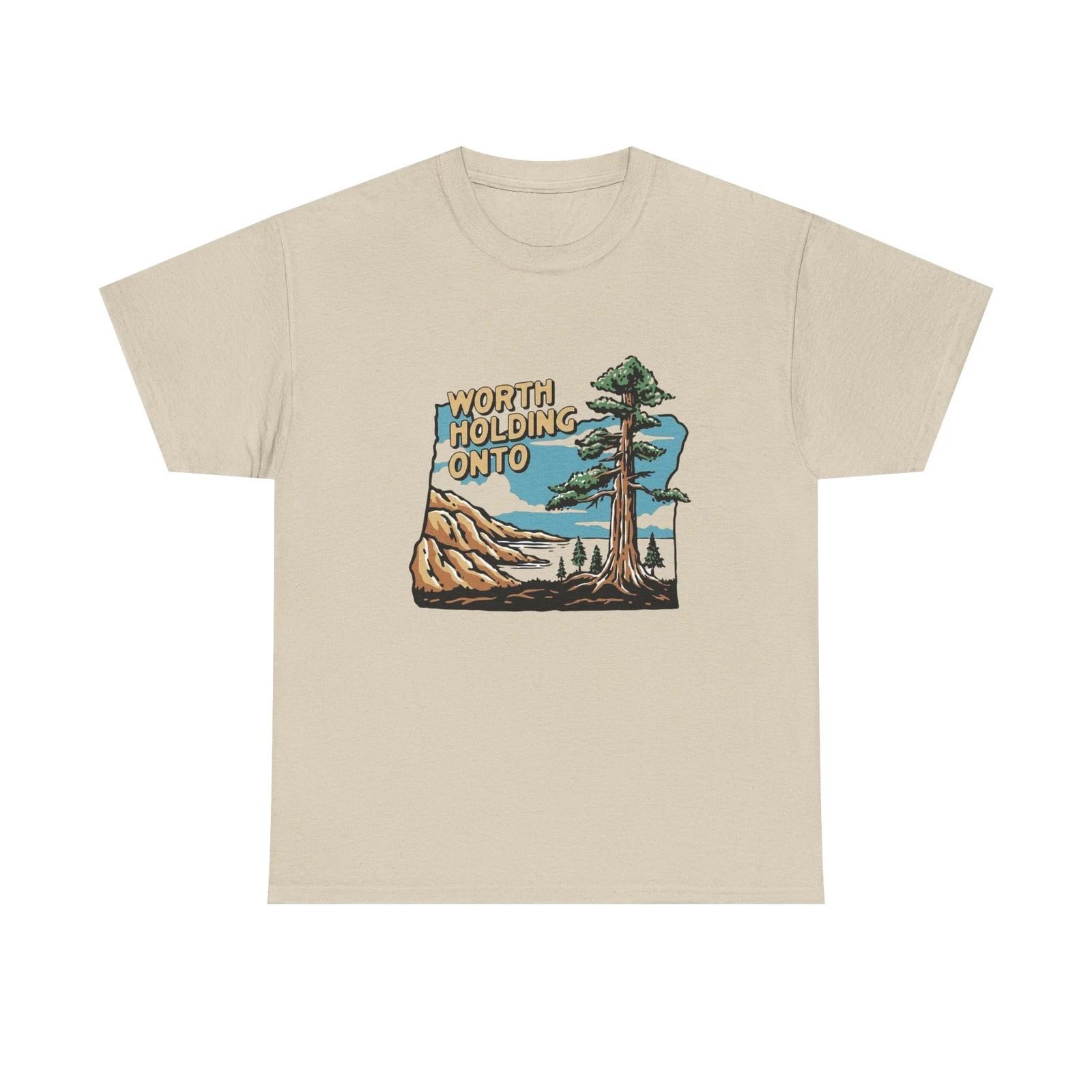 Worth Holding Onto Wilderness Outdoors Graphic T Shirt Unisex Heavy Cotton Tee 2XL
