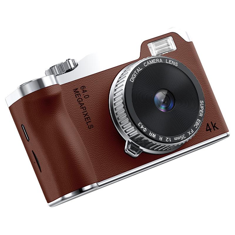 

4K Цифрова CCD Камера 2.4 Дюйми Екран 6.4 Мільйони Пікселів Відеокамера 16X Зум Для Студентів Початківців Фотографів Тривалий Час Роботи Батареї as the picture