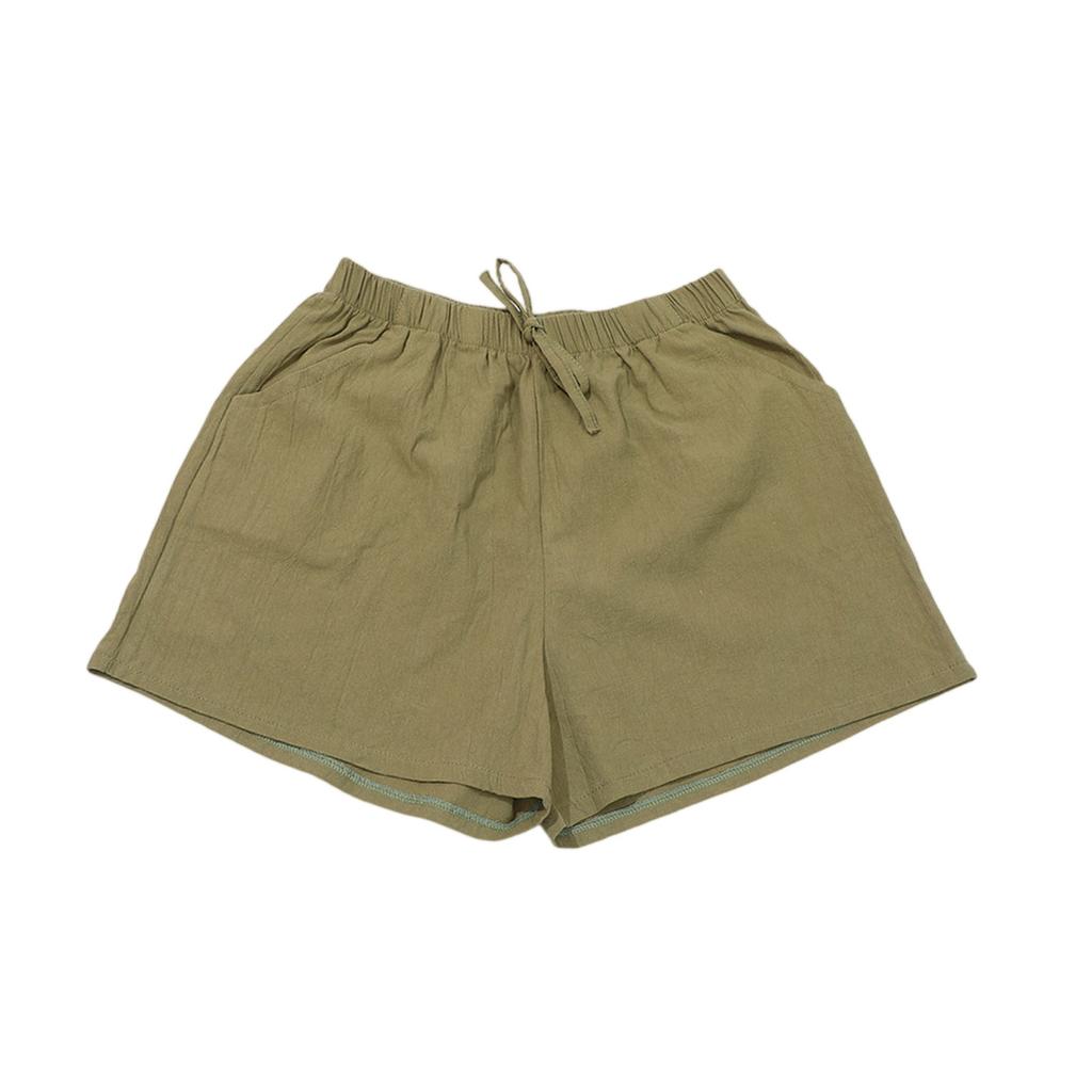 Kids Summer Drawstring Waist Shorts Elastic Waistband Casual Loose Fit Solid Color Lightweight Shorts for Boys and Girls