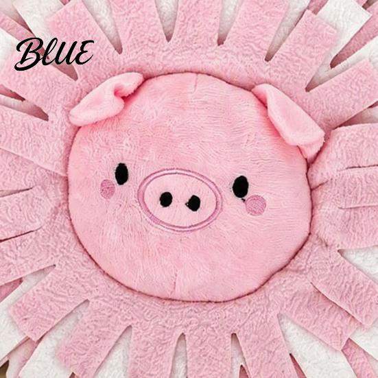 Dog Snuffle Mat Stimulation Cartoon Feeding Squeaky Paper Interactive with Crinkle Toy Brain Animal Design