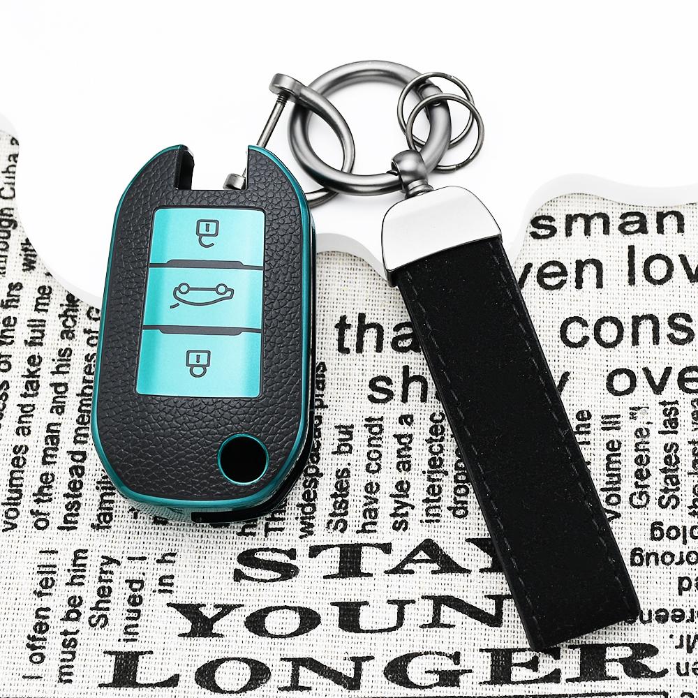 Auto Shell Fob Holder Car Key Case Cover Bag For Citroen C3 C4 C5 C6 Cactus Picasso Xsara For Peugeot 308 3008 508 208 408 307
