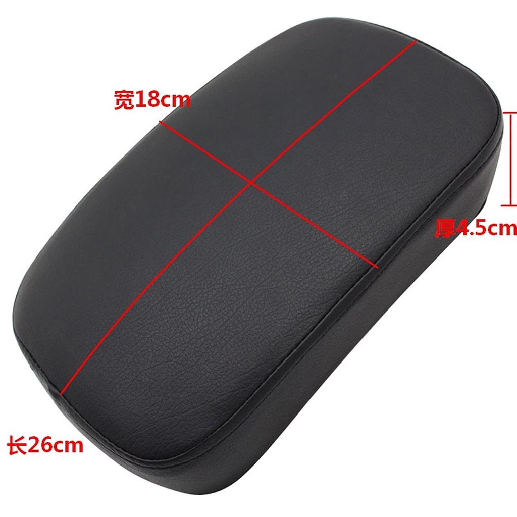 Szmsmy Motorcycle Black Rear Passenger Cushion Pillion Pad with 6 Suction Cups for Harley Custom Bikes, Choppers, and Crossovers