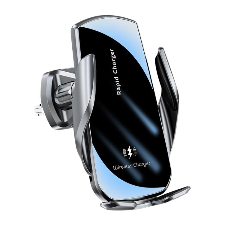 V5 15W Smart Induction Wireless Charger Car Phone Holder V5 15W Black чёрный