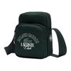 Lacoste Fashion Trend Print Fabric Camera Bag Men Shoulder Bag Dark-Green NH4629RG-N47