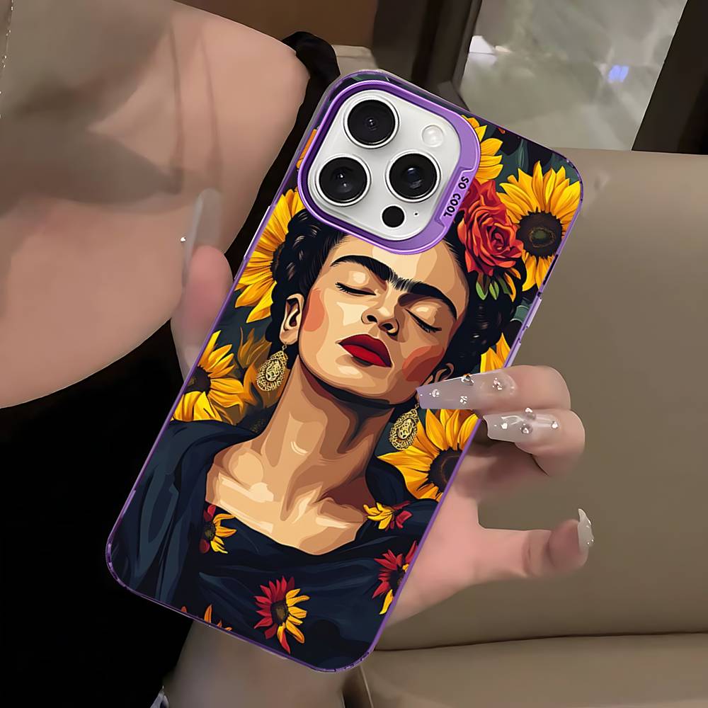Fashion F-Frida K-KahlosS For IPhone 17 16 15 14 13 12 11 Pro Max Plus Colorful Shockproof Back Phone Case