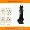 WQ High Flow Explosion-Proof Submersible Sludge Pump for Basements