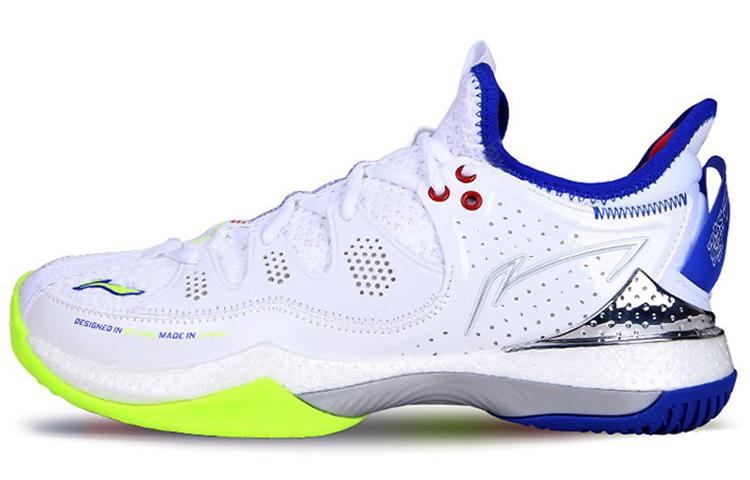 Li Ning Battle Halberd 3 Тканевая амортизация Скользкая подошва Износостойкие Дышащие Низкие Бадминтонные кроссовки Унисекс AYAS024-1 41