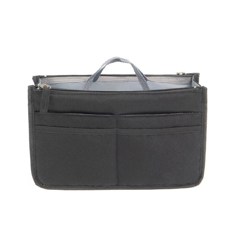 Versatile Travel Toiletry Bag with Double Zipper Opening Insert Bags Organizer