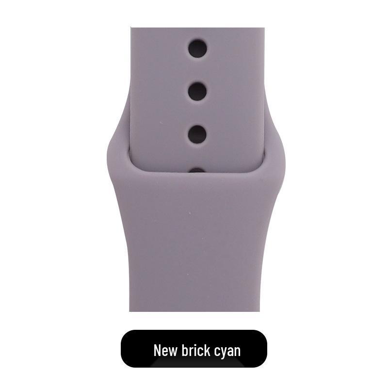 Apple Classic Solid Silicone Strap for iWatch 9/Ultra – Durable Solid Color Band