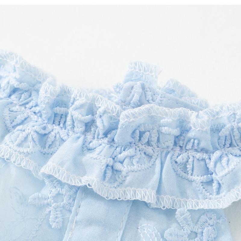 Spring and summer thin daisy skirt lace collar cat and dog clothing two-legged casual wear