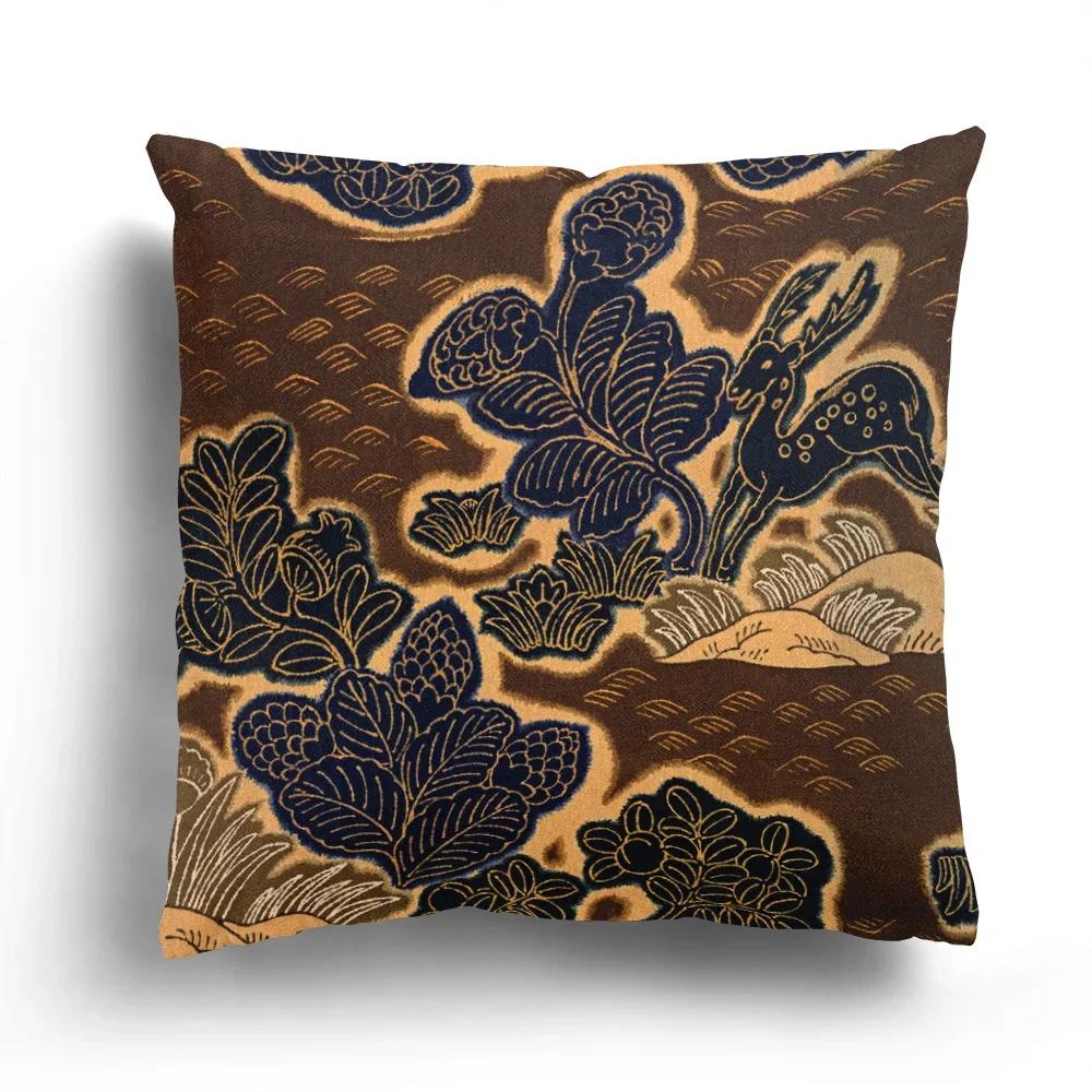 Home Decor Exotic Asian Patterns Pillow Covers For Home Pattern Cushion Cover Suitable For Sofa Bedroom Car Pillow Cover