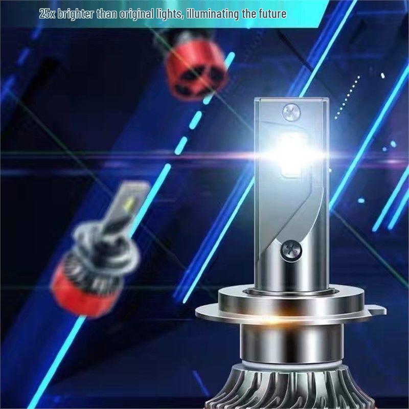 Compatible Strong Light H1 H7 H4 LED Headlight Bulbs: Low/High Beam & Fog Lights White Light Upgrade