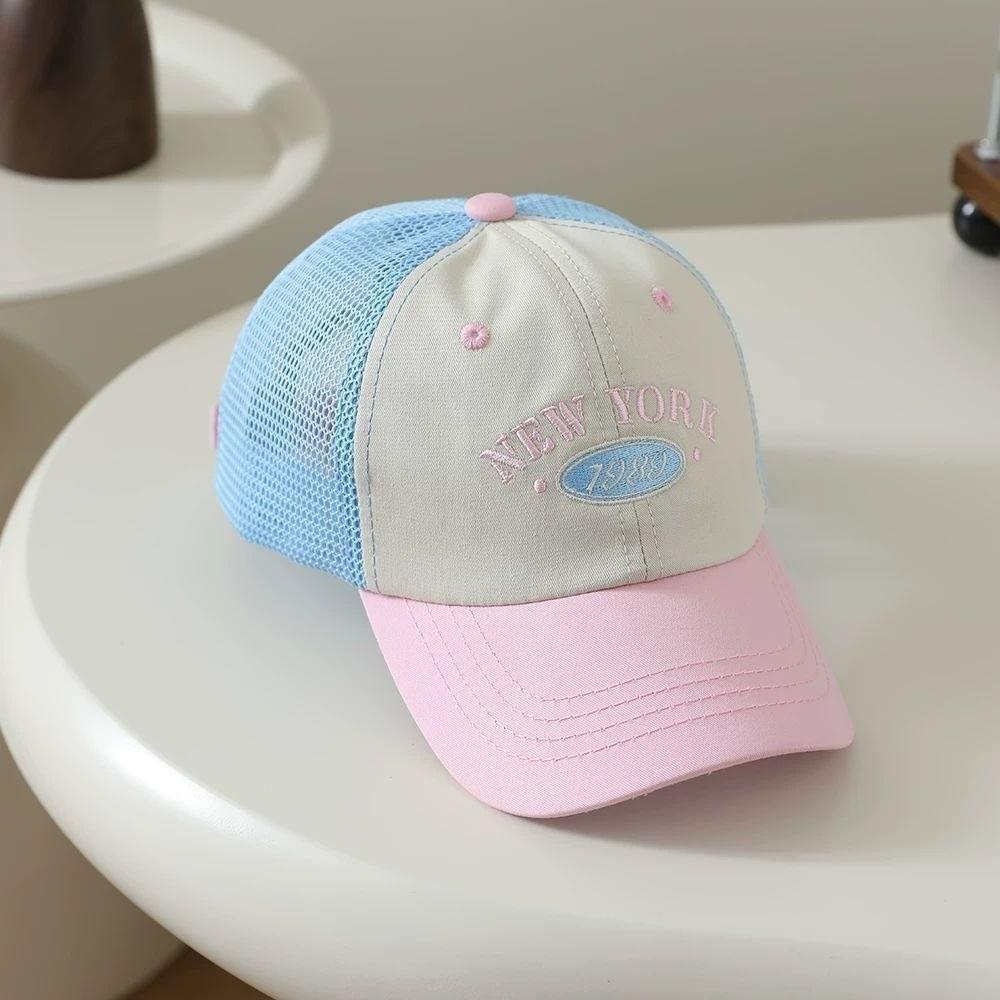 Embroidered Letter Kids Sun Hat Breathable Mesh Duck Tongue Cap New Baby Baseball Cap Boy Girl