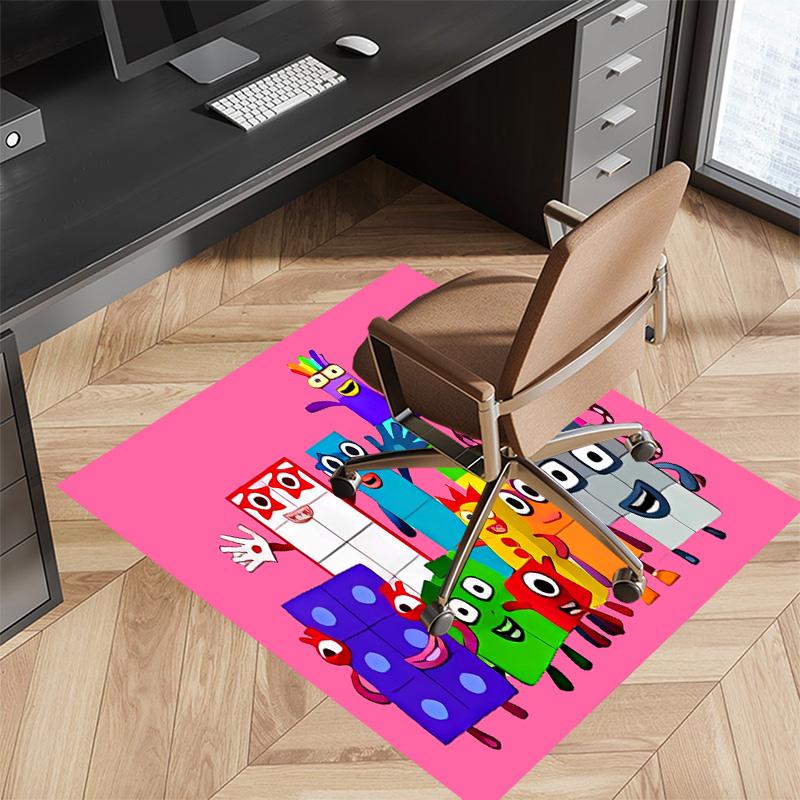 Numberblocks3 Printed Absorbent Washable Carpet, Non-Slip Bathroom Mats, Kitchen Rugs, Yoga Mat,Living Room Entrance, Camping Picnic Rugs