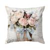 Vintage Butterfly And Flower Pillowcase Bedroom Sofa Cushion Cover 100% Polyester Living Room Cushion Pillowcase Home Decor