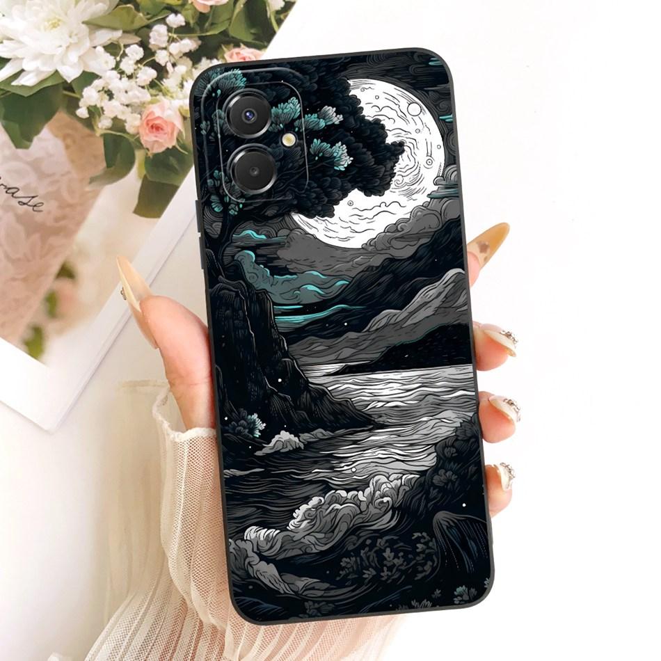 For Samsung Galaxy A07 4G Fashion Dusk Beach Painting Phone Case For Samsung A07 4G SM-A075B Soft Silicone Covers Bumpers