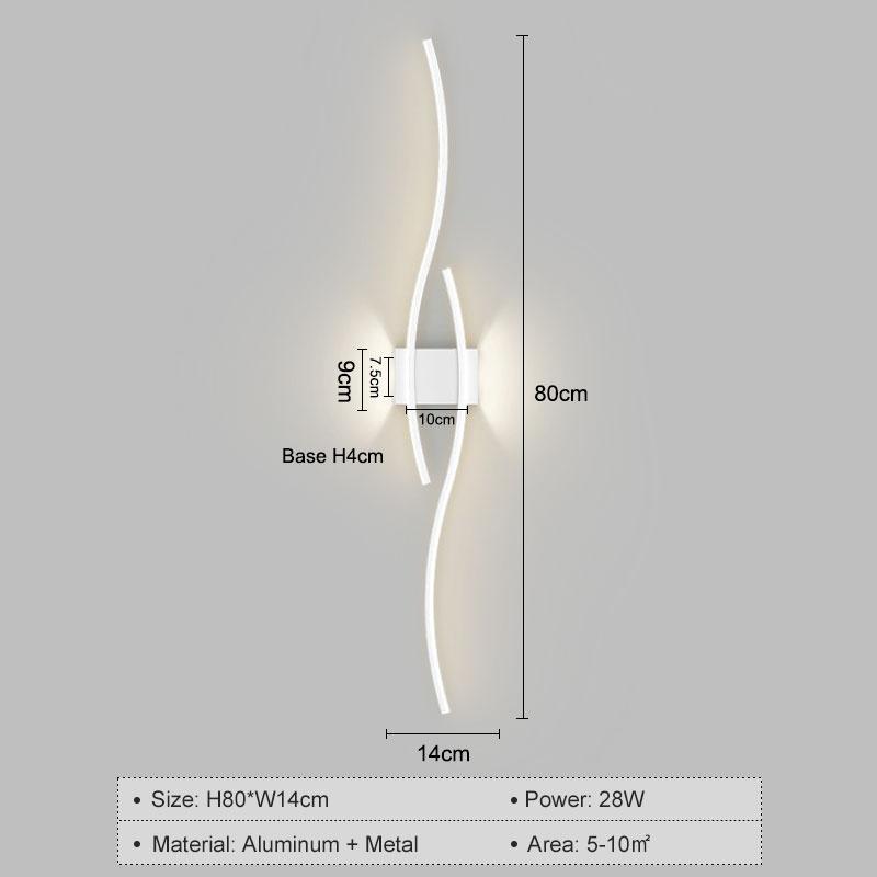 Moderní LED nástěnné lampy do ložnice, noční stolky, obývací pokoj, předsíň, domácí, nástěnné svítidlo, interiérové ​​lampy, lampy do uličky