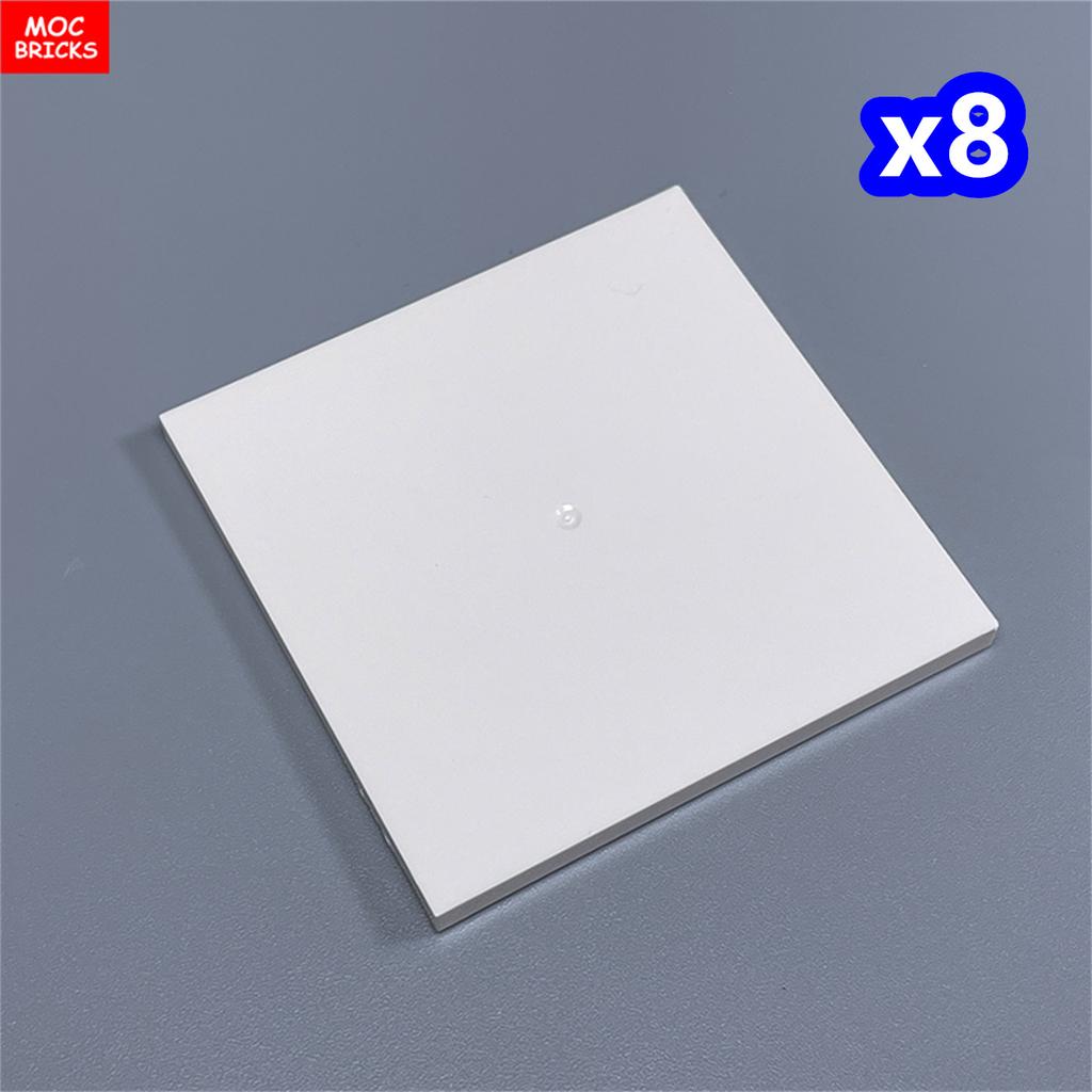 Non-Toxic Moc Bricks Window Fence Arch White Winter Snow Horse Figure City Architectural Church Accessories Children Christmas Toys