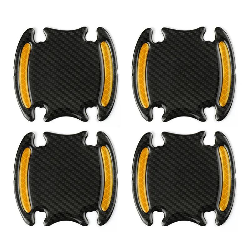 Car Door Reflective Stickers Anti-scratch Safty Warning Stickers Auto Handle Protection Film Exterior Styling Car Accessories