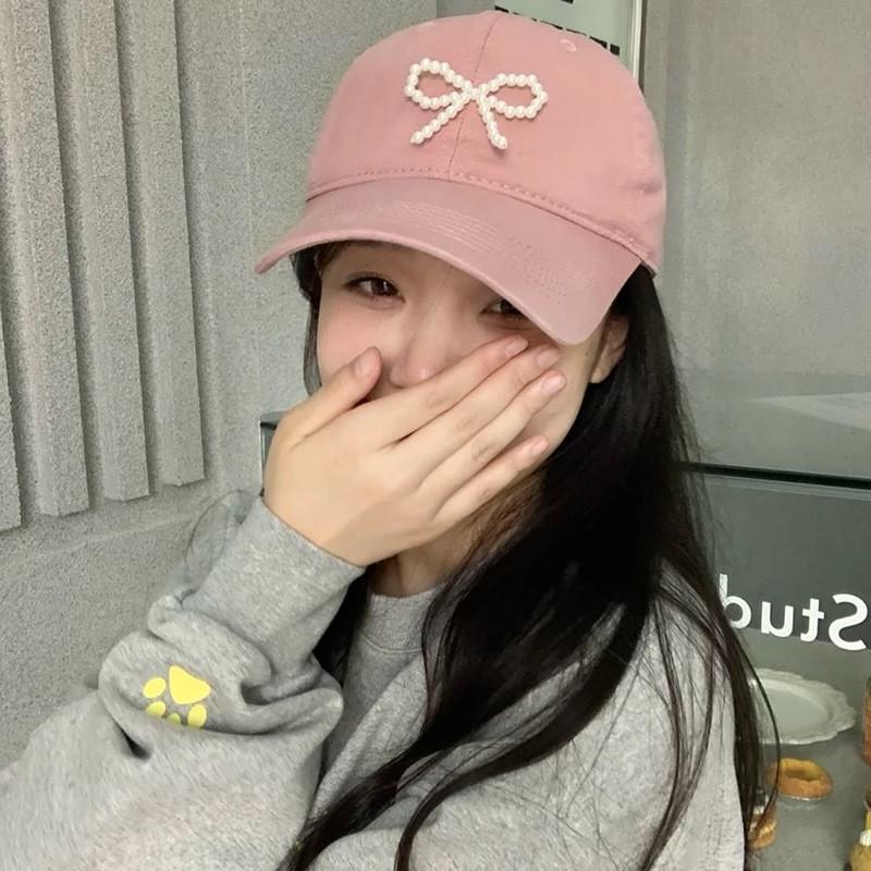 Butterfly Knot Denim Baseball Cap With Sun Protection For Casual Women