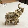 Office Desk Decoration Elephant Figurine, Luck Charm Sculpture, Versatile Indoor Outdoor Decor for Good Home Car Tabletop Entryway Living Room Office,