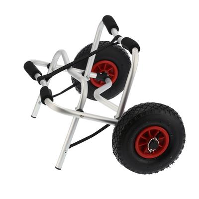Aluminum Alloy Dual Leg Kayak Cart Foldable Canoe Boat Carrier with 10in Inflation Tires