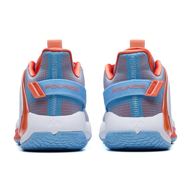 Nové Pánské basketbalové boty ANTA Swoosh 2.0 s nízkým svrškem Vodopádově modré/Šafránově oranžové 112231606-6