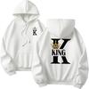 Mens Womens Hoodies King Queen Printing Sweatshirts Versatile Casual Couple's Clothing Daily Pullover Fall Winter