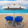 Beach umbrella with UV filter - gray