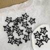 2/20PCS Star BB Red Hair Clip Girls Y2K Cute Silver Color Star Barrettes Women Simple Metal Snap Clip Headdress Hair Accessories