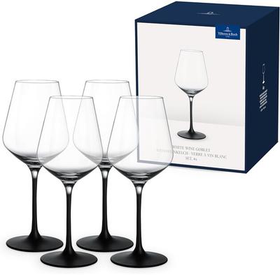 Set of Wine Glasses Villeroy & Boch Manufacture Rock White, 4 Pieces (1137988120)