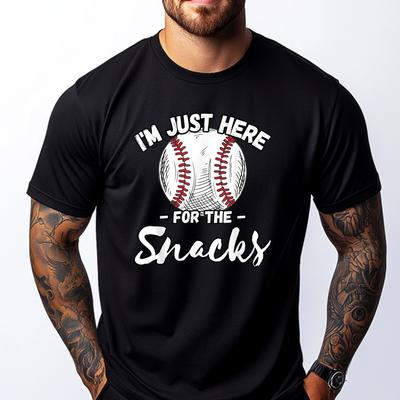 Im Just Here For The Snacks Funny Fantasy Baseball League Designer Clothes Men Man Clothes