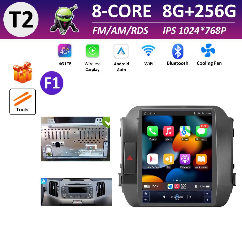 Car Multimedia Video Audio Player for KIA Sportage 3 SL 2010 2011 2012 2013 - 2016 Wireless Carplay WIFI DSP Stereo Bluetooth 4G