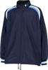 CONVERSE Basketball Warm-Up Jacket, Water-Repellent and Breathable, Navy/Sax, Size S (CB162506S)