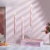 3Pcs/set Glass Candle Holder Romantic Glass Candlestick Dinner Living Room Decor Elegant Candle Stick for Home Party Decoration