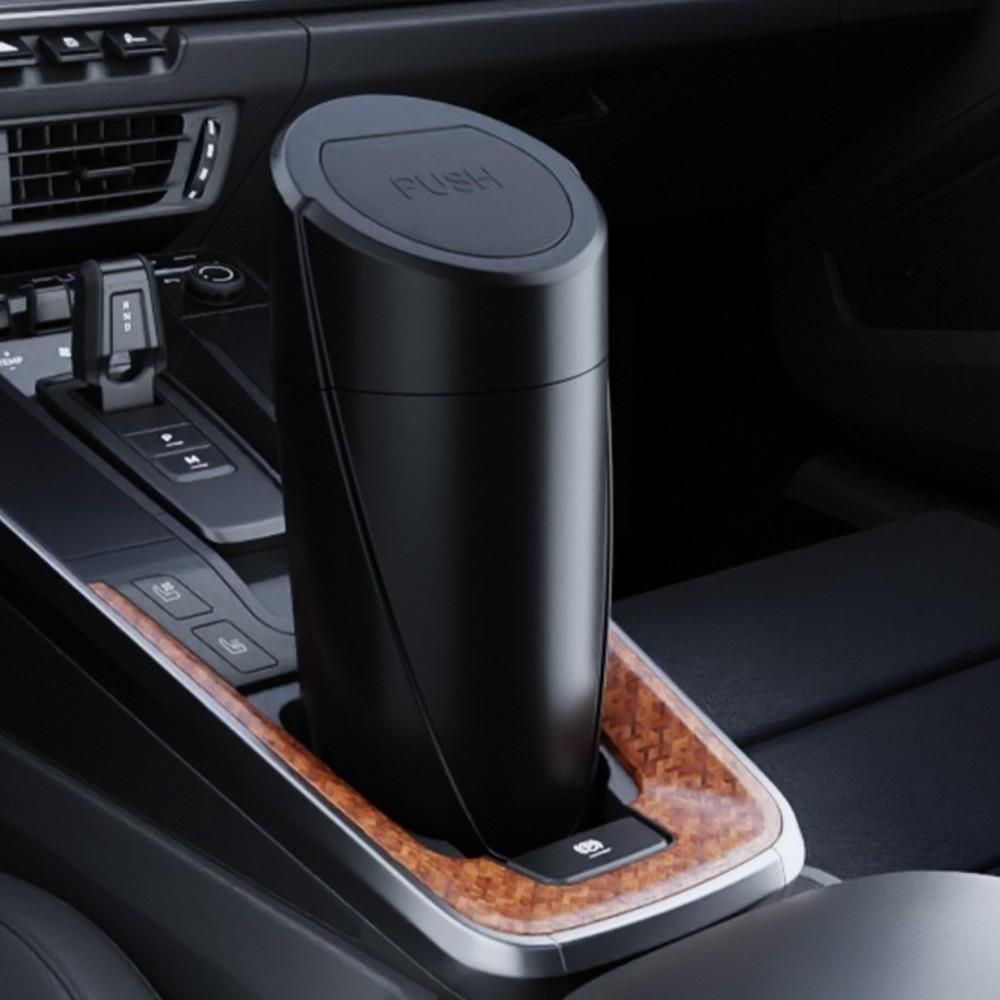 Leakproof Design Car Garbage Bin With Lid Mini Trash Can Portable Car Trash Can for Door Storage