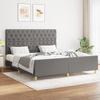 Vidaxl Bed Frame Without Mattress, Dark Gray, 160X200 Cm, Upholstered