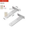 3mm Thick Hidden Floating Bracket Set Heavy Duty with Complete Screws for Wall Mount Storage Shelves Office Use
