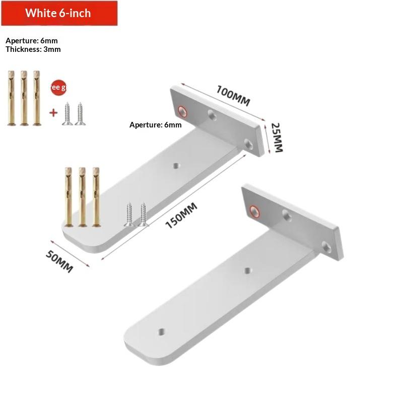 3mm Thick Hidden Floating Bracket Set Heavy Duty with Complete Screws for Wall Mount Storage Shelves Office Use